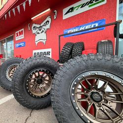 17x9 Lock Off-road Rims And Tires 35/1250/17 Zeta MT