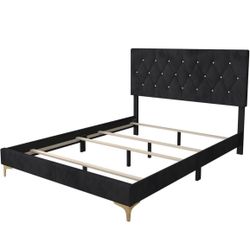 Full Size Tufted Bed
