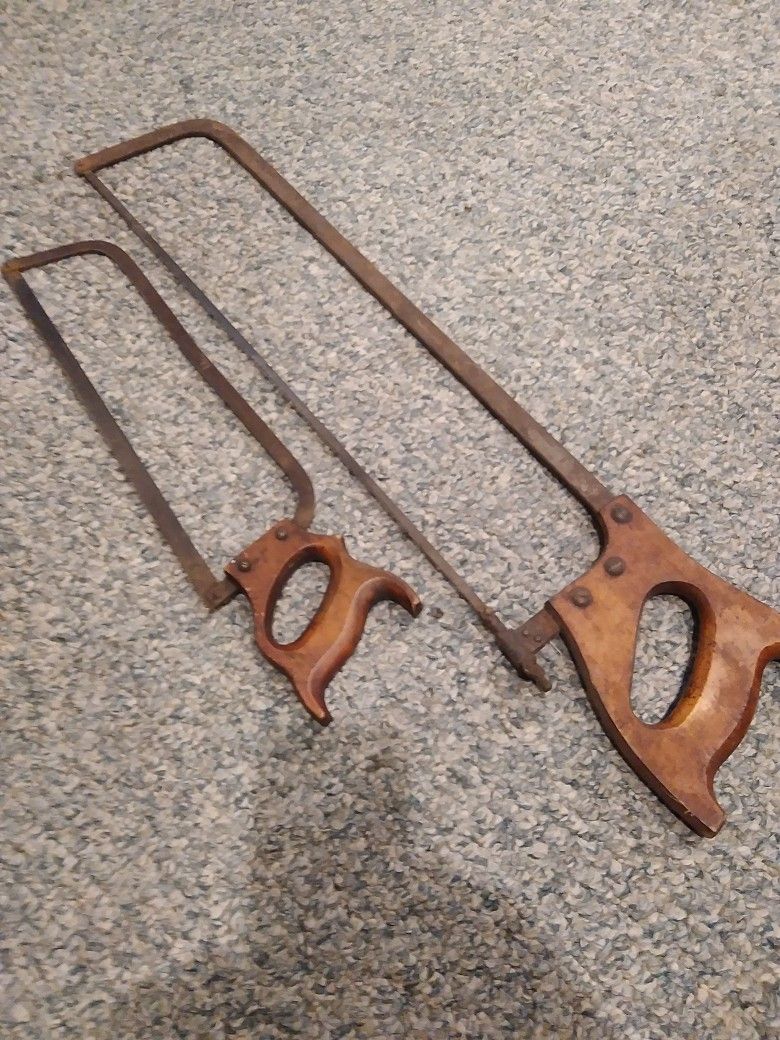 VINTAGE. BUTCHER SHOP. SAWS SOLD AS A PAIR.   80 DOLLARS