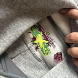 Sp5der Hoodie Gray Size Small