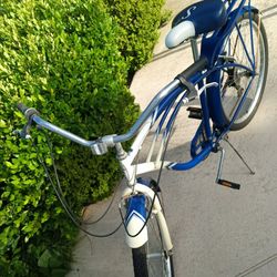 Dark Blue Tandem Bicycle 