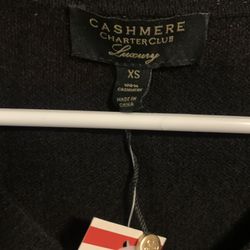 New NWT Women’s 100% Luxury Cashmere By Charter Club XS
