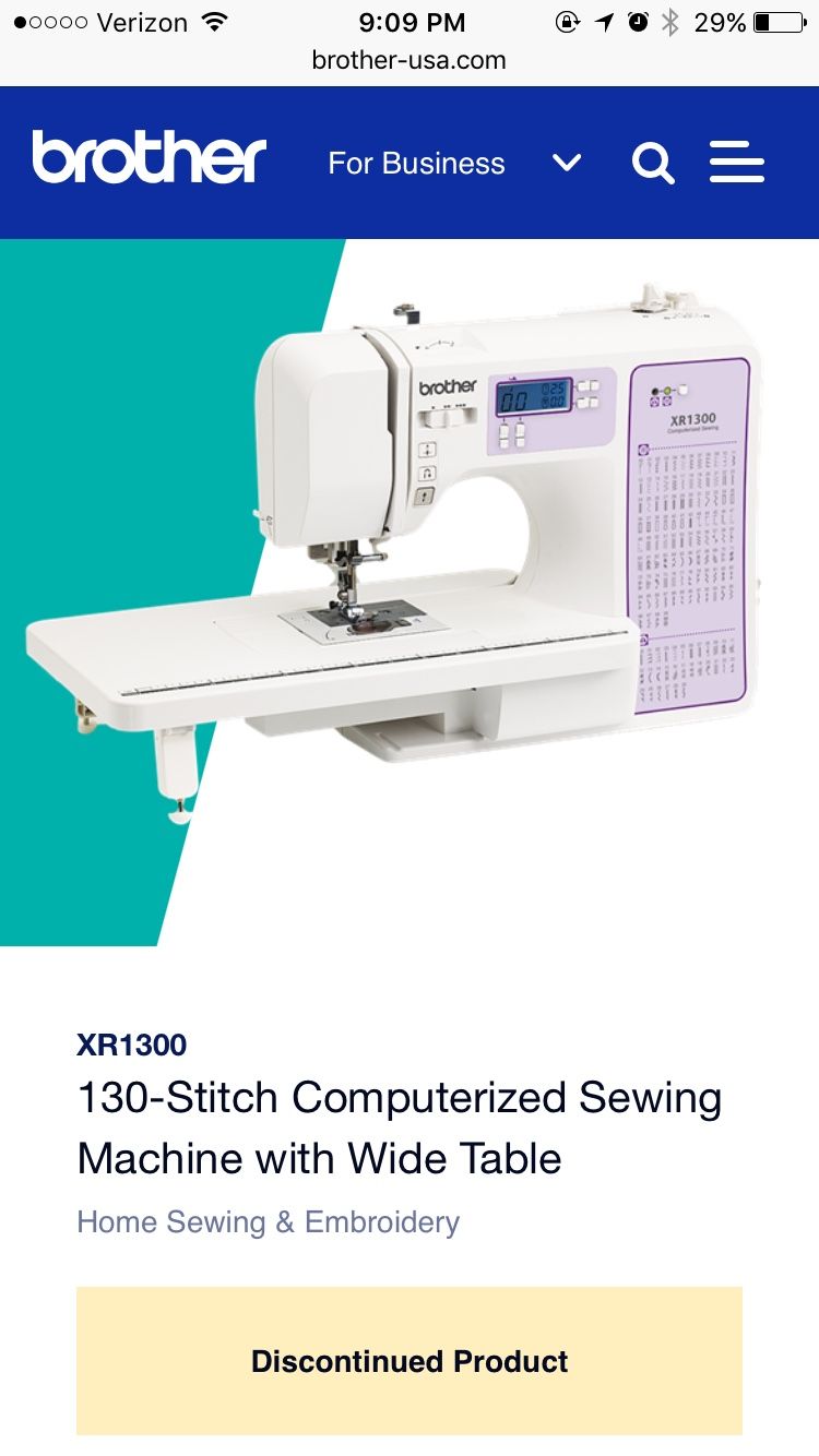 Brother XR1300 Computerized Sewing Machine