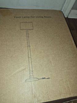 Resin farmhouse floor lamp+ small table