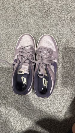 Purple Nike dunk lows size 8 in men