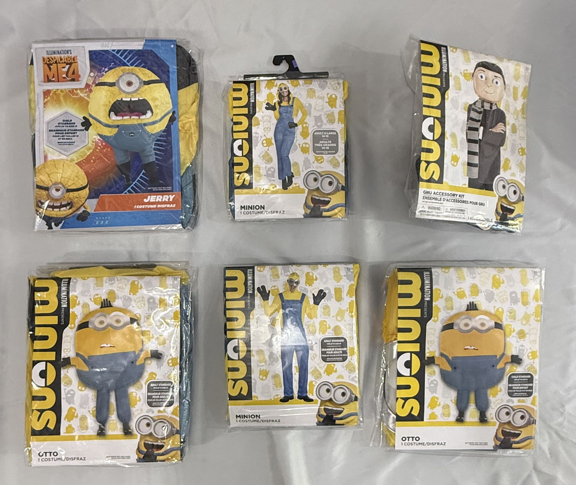 Halloween Minion Costumes. Set of 6 