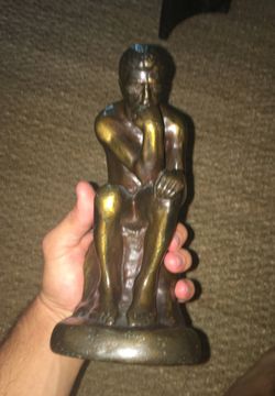 Bronze Thinking Man