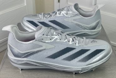 Adidas Adizero Electric+ Silver Speed Pack Baseball Cleats - JS2994 - Men’s Size 8.5 - New w/Tags