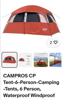 CAMPROS CP Tent-6-Person-Camping-Tents, 6 Person, Waterproof Windproof