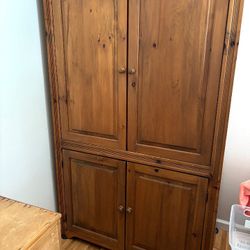 SOLID WOOD ARMOIRE  ( BEST OFFER)