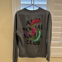Anti Social Social Club Gray Sweatshirt (ASSC) - Medium