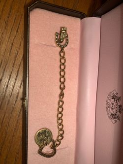 Lady Juicy Couture Charm Bracelet Reversible Love Luck Heart