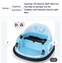 Bumper car w/ remote and blue tooth