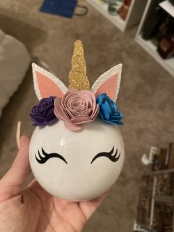 Unicorn ball ornaments