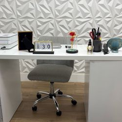 Newport White Writing Desk - City Furniture 