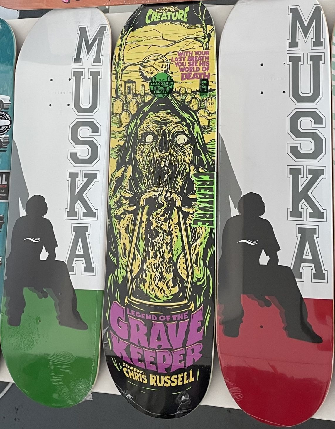 Muska Shortys Creature Skateboard Decks