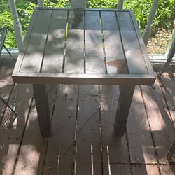 Outdoor Metal Plant Stand Rusted Heavy