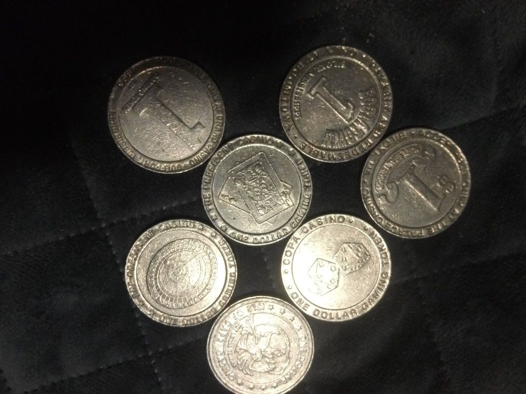 One dollarCasino tokens from early 90s 200 for$100