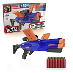 Dart Zone Motorized Vulcanator Double Magazine Dart Blaster