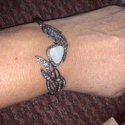New Chloe & Isabel marcasite and moonstone bracelet