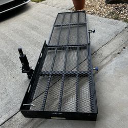 Power Wheelchair Mobility Scooter Folding Hitch Carrier Rack with Ramp