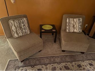 Matching Upholstered Accent Chairs (Set of 2)