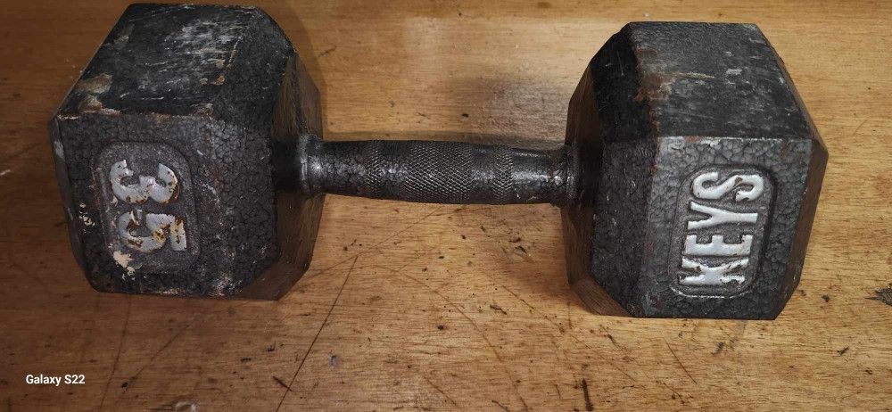 35 Ibs Keys dumbbell