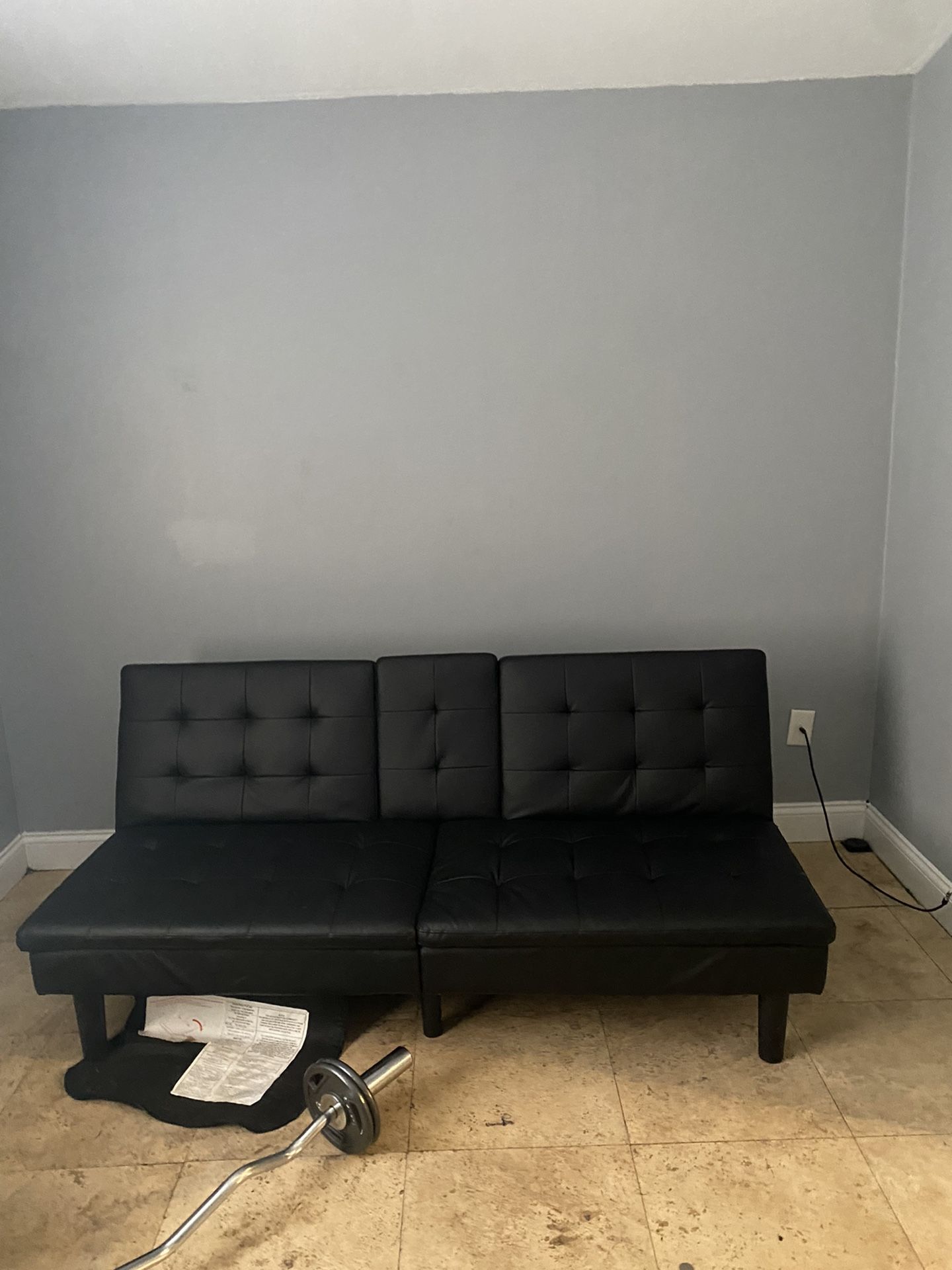 black Leather Couch