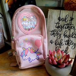 Pink Unicorn Pencil Bag