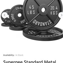 Synergee Standard Metal Weight Plates 