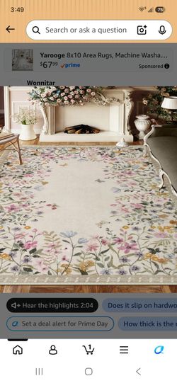 6×9 area rug, brand new in plastic