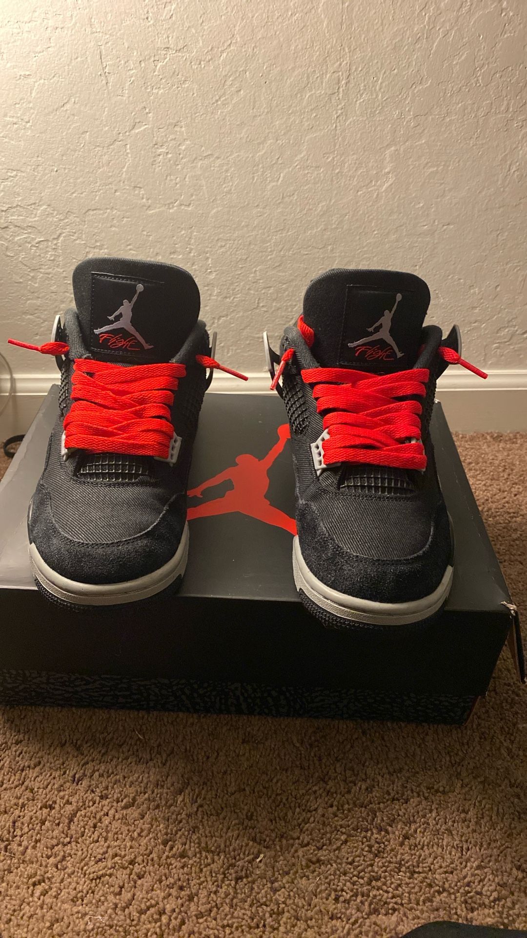 Jordan 4 Black Canvas