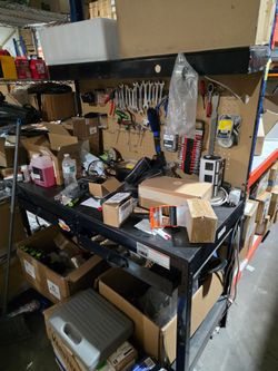 Work bench with outlet and draws