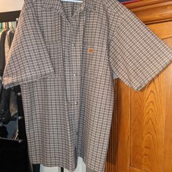 County FB Size 2x Men's Plaid Shirt 