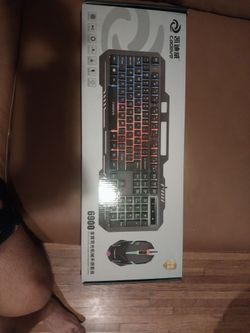 Cadeve 6900 Metal colorful mouse and keyboard combo