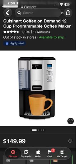 New coffee maker