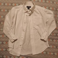 BOYS CHAPS OXFORD SHIRT WHITE size 5