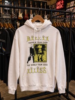 Vintage Billie Eilish Happier Than Ever World Tour Merch 2022 Hoodie Women Med