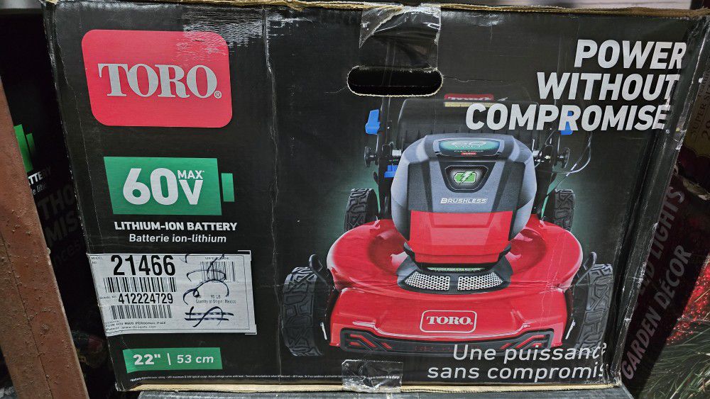 Toro 60v Max Lawn Mower 22"