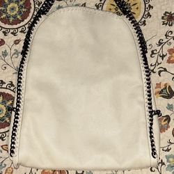 Steve Madden: Off White Faux Leather Shoulder Bag