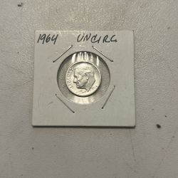 1964 Uncirculated Dime 90% Silver