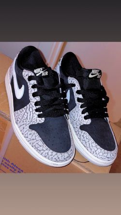 Nike Air Jordan 1 Low Elephant Print Sneakers