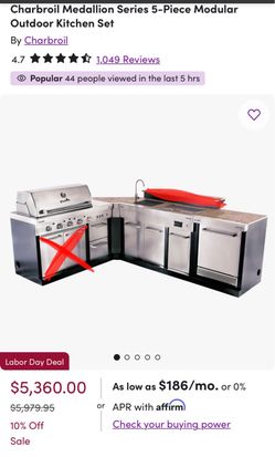 **NEW** Char-Broil Medallion Series Modular Outdoor BBQ BARBECUE Kitchen pieces **READ DESCRIPTION**