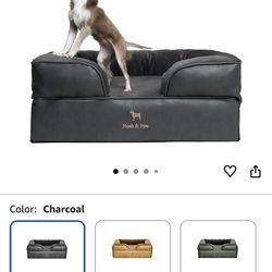 Orthopedic memory foam sofa dog bed