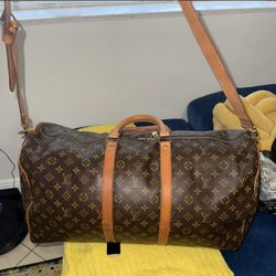 LOUIS VUITTON LV BOSTON KEEPALL BANDOULIERE 55 MONOGRAM 1172569
