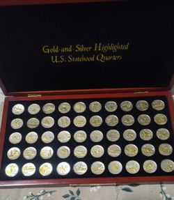 Gold And Silver Highlighted U.S. Statehood Quarters
