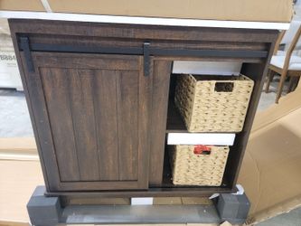 Single Bathroom Vanity with Sliding Door