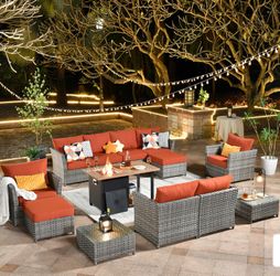 Brand New Patio Outdoor Furniture Set With Fire Pit 