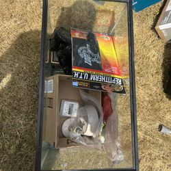 Smaller reptile tank and extras new heating pad