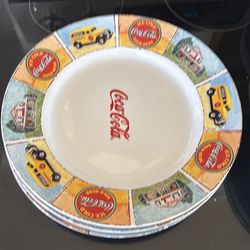 Coca-cola plates and bowls